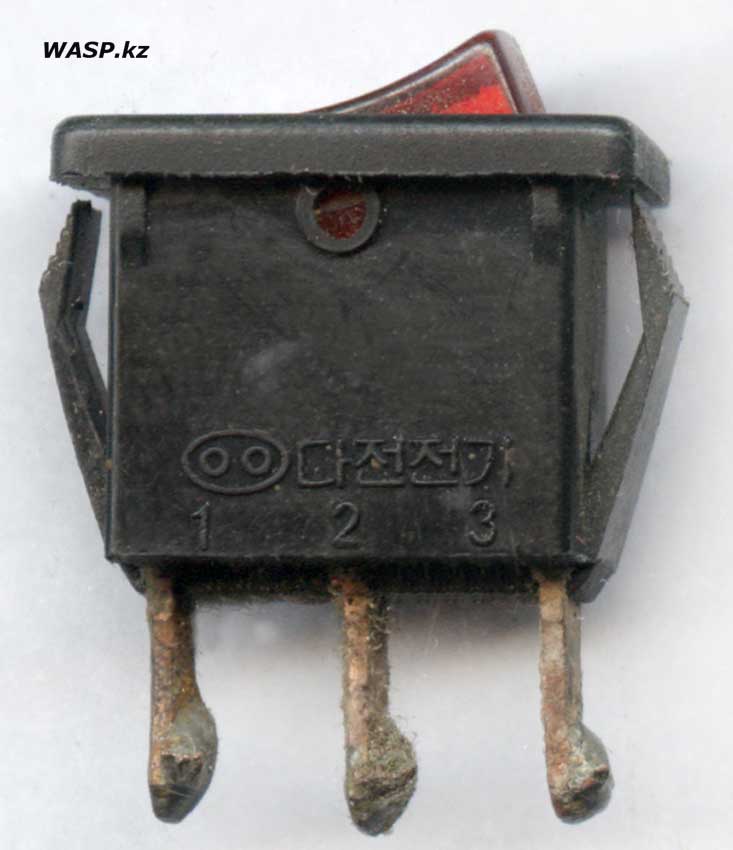 DJR 6A 250V~ 12A 125V~ 3-3-1925 кулисный переключатель
