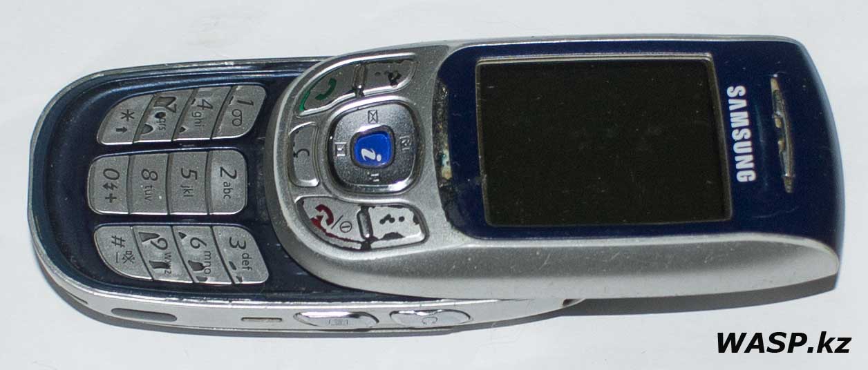 Samsung SGH-E820 сотовый телефон слайдер 2004 года