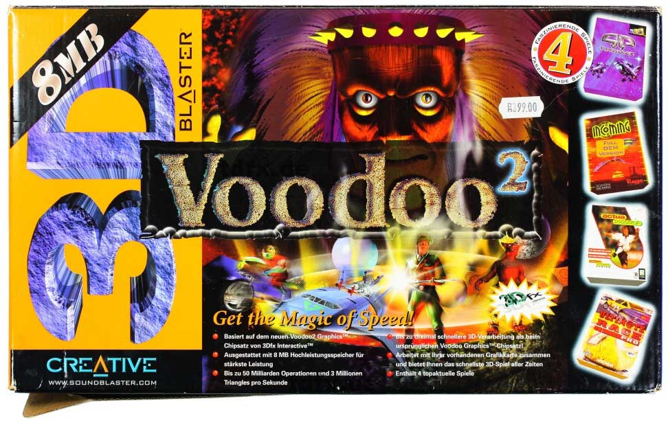 3Dfx Voodoo 2 видеокарта Creative Labs 3D Blaster 8 МБ