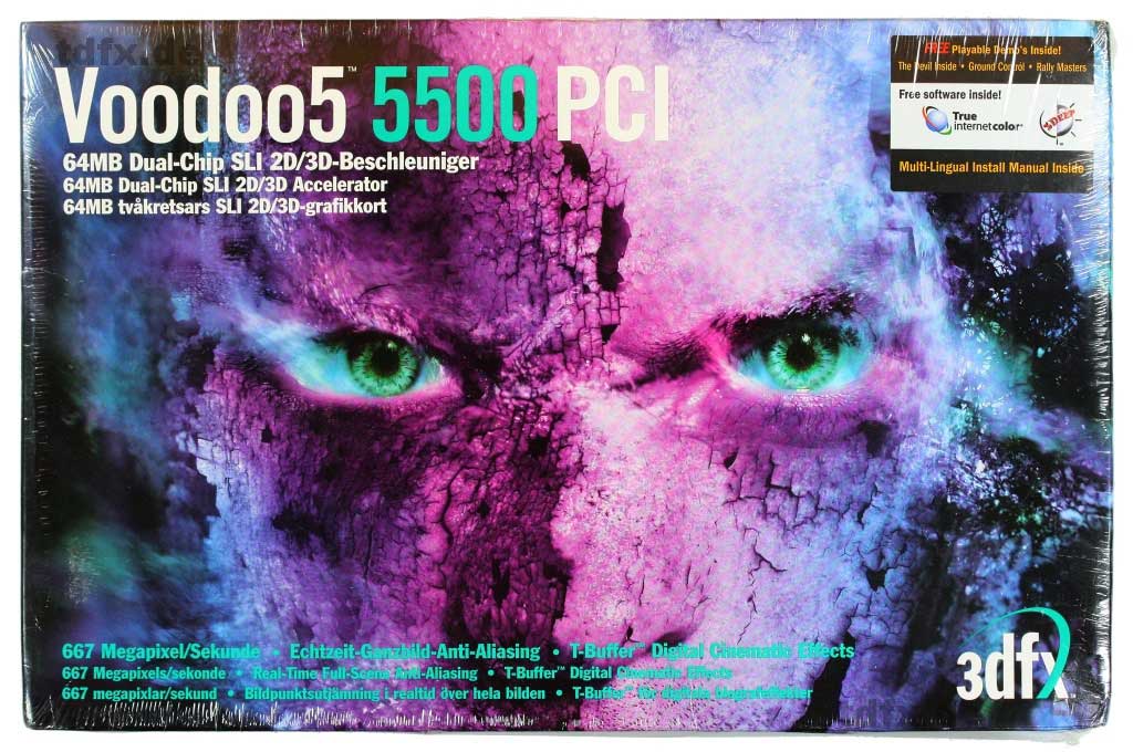 3Dfx Voodoo 5 5500 последняя мощная видеокарта от компании