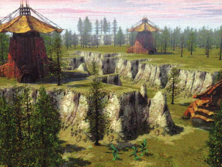 Oddworld: Abe's Oddysee скриншоты из игры, красивые пейзажи