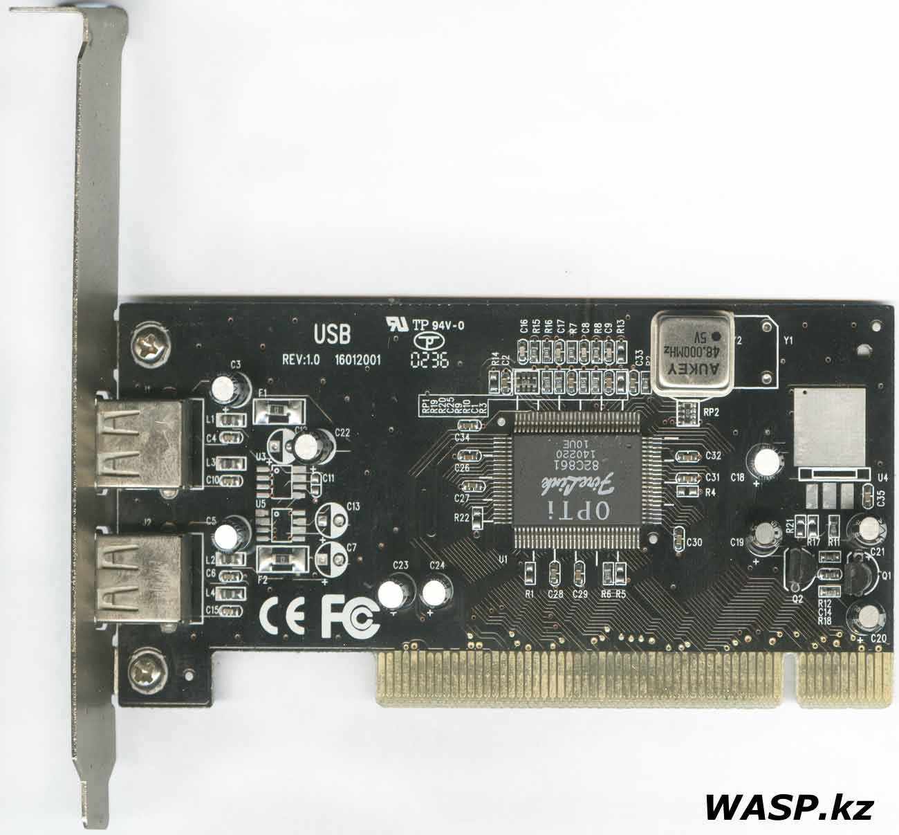 USB Opti 82C861 REV:1.0 схема контроллера