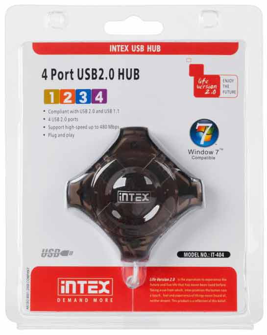 USB Hub INTEX IT-404 описание