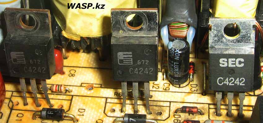 C4242 транзисторы в БП Enhance ATX-1023