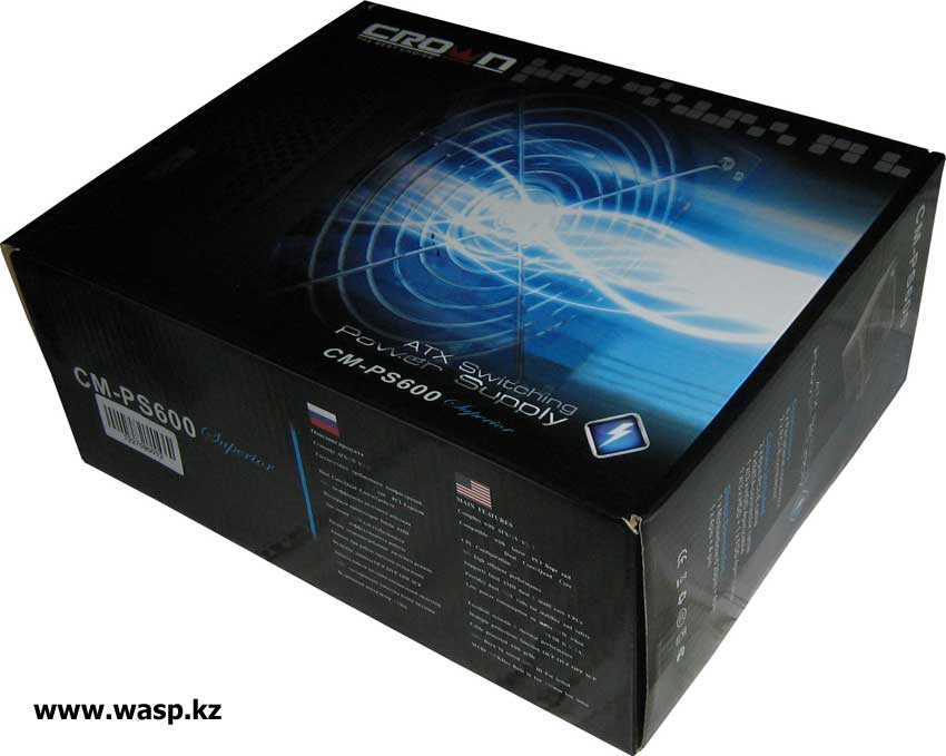 коробка блока питания Crown CM-PS600 Superior