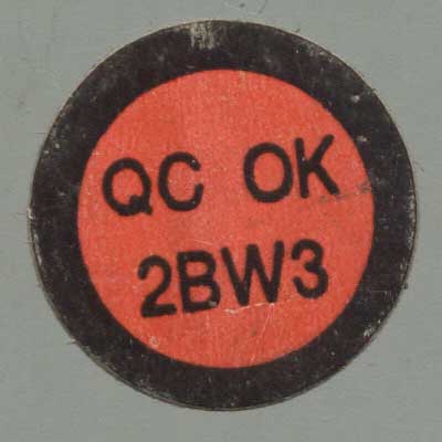 знак проверки качества QC JR KME-06B 2BW3
