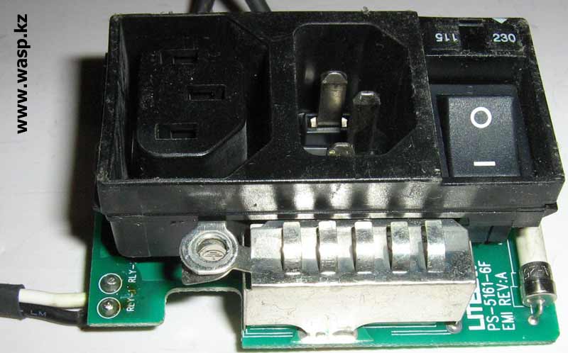 Lite-on PS-5161-6F EMI фильтры на входе БП