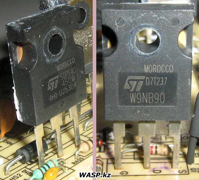 STPS4045CW диод Шоттки и транзистор D7T237