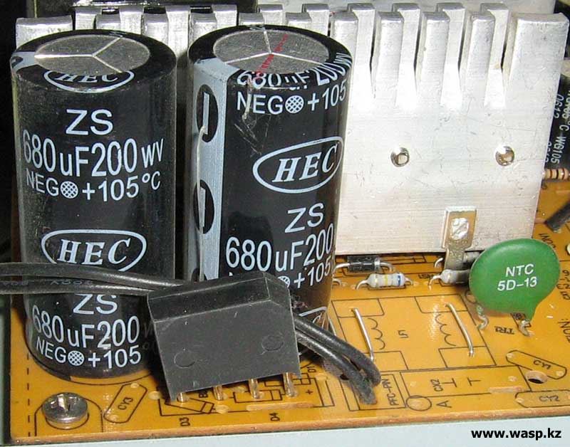 ремонт Codegen 450W SP конденсаторы HEC на входе