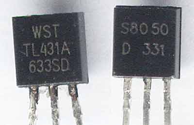 микросхема TL431A и транзистор S8050