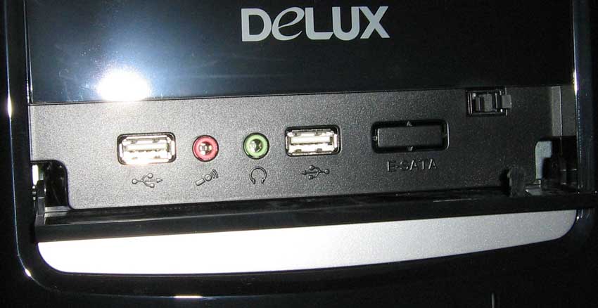 Delux DLC-MV872 разъемы передней панели