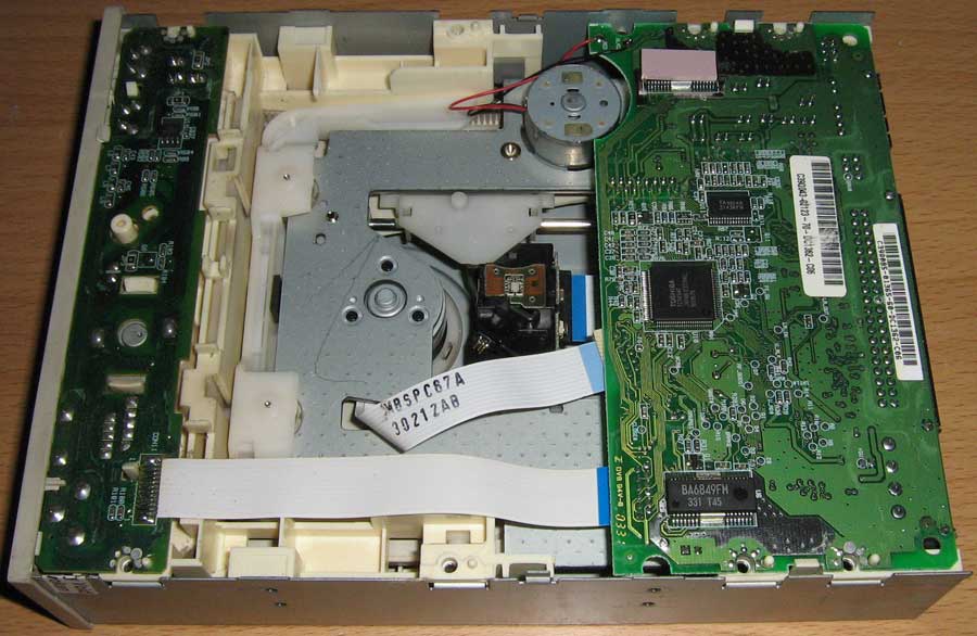 ASUS CD-S520/A разборка и ремонт оптического привода