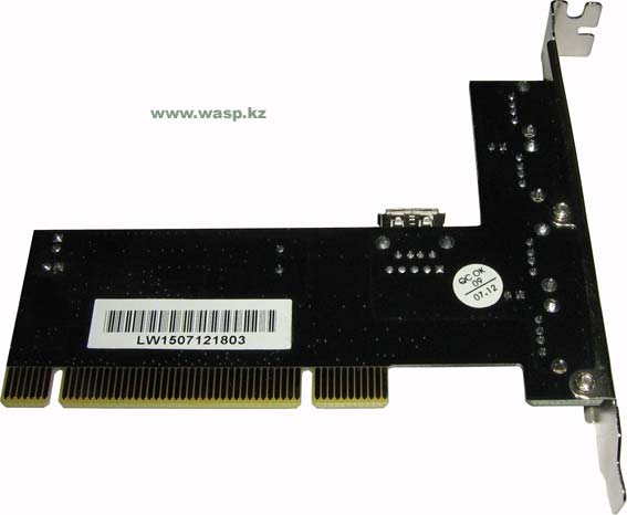 плата VT6212L полное описание PCI контроллера