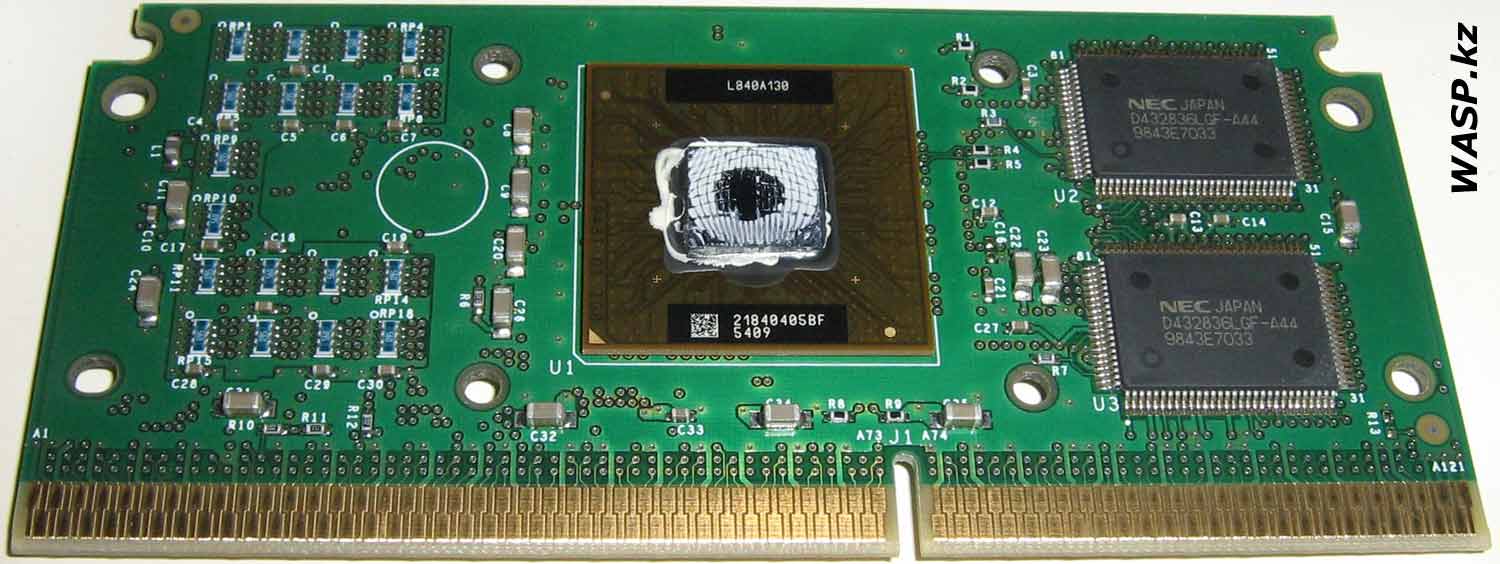 NEC D432836LGF-A44 кэш память в Pentium II D80523P400512E