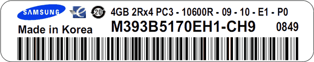 M393B5170EH1-CH9 как расшифровать маркировку на памяти Самсунг