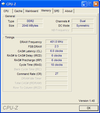 symmetric KVR800D2N6/1G