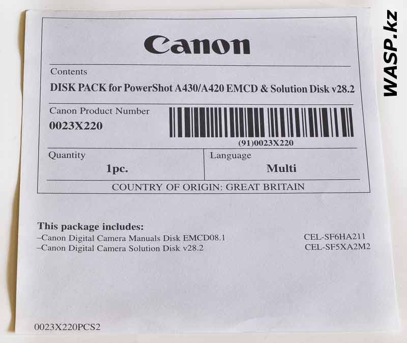 Canon PowerShot A430   