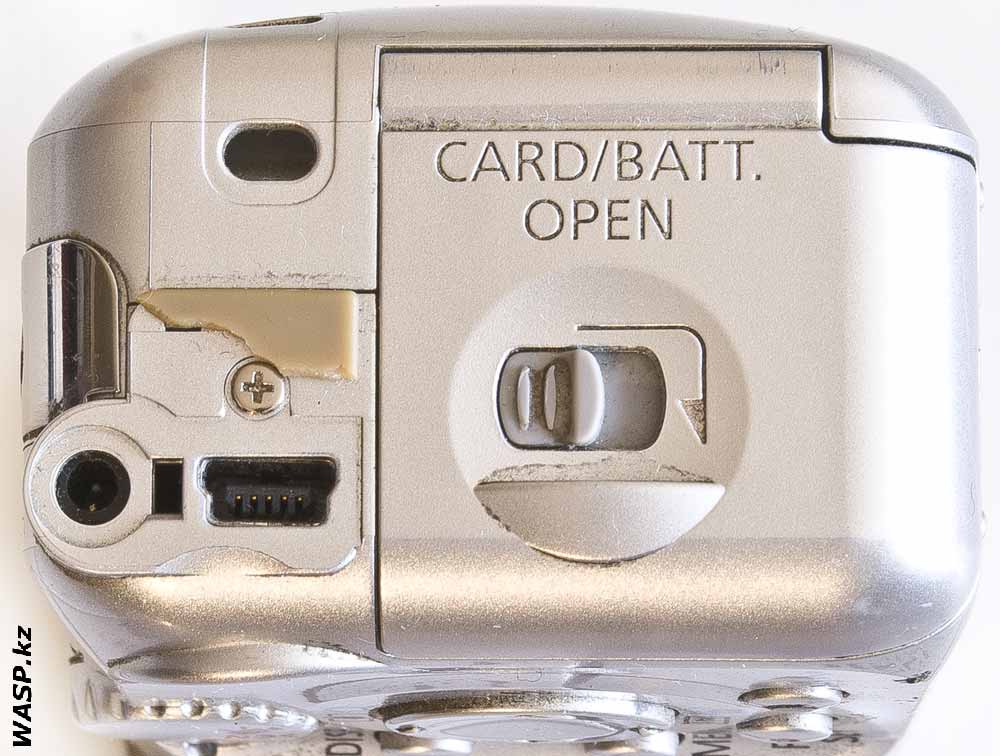 Canon PowerShot A430 USB разъем и питание