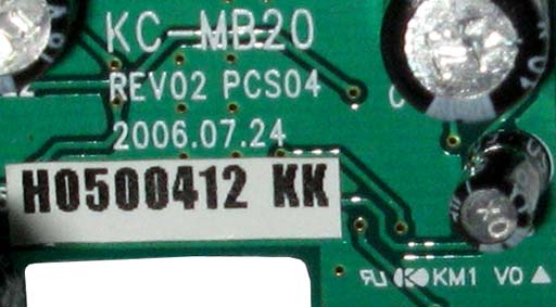 KC-MB20 REV02 PCS04 маркировка H0500412 KK