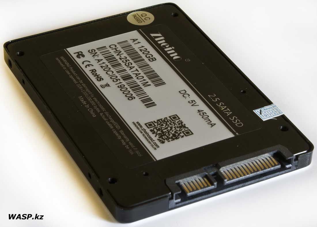 Zheino CHN-25SATA01M описание SSD 120 Гб из Китая