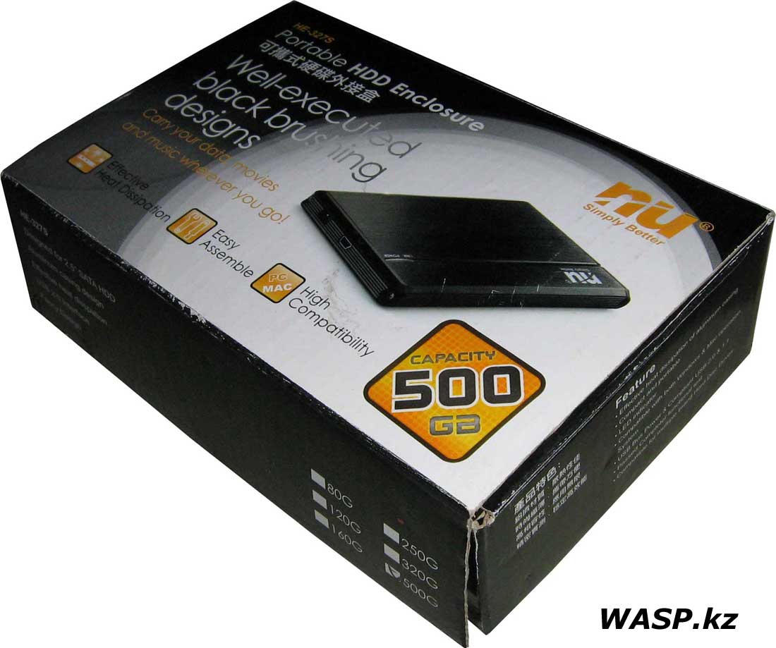 Внешний жесткий диск NU Simply Better - 2.5" Mobil HDD SATA II USB2.0/1.1