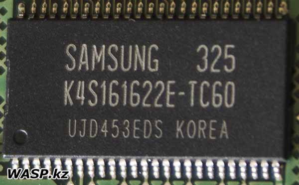 Samsung K4S161622E-TC60 чип ОЗУ в HDD