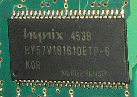 Hynix HY57V161610ETP-6 память в Seagate ST340014A