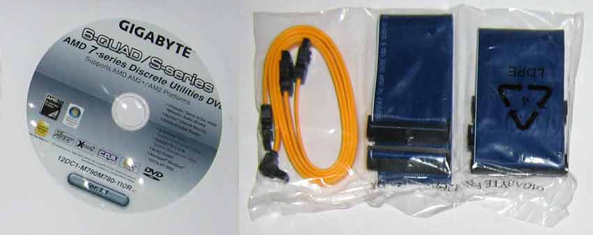 диск с драйверами и ПО GigaByte GA-MA770-DS3