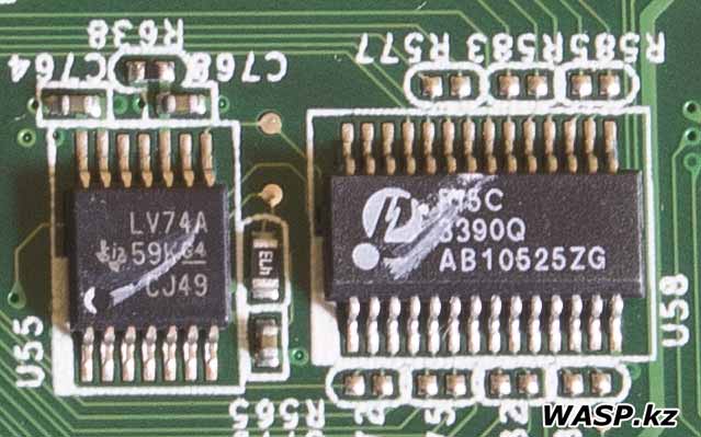LV74A и 3390Q микросхемы в ноутбуке
