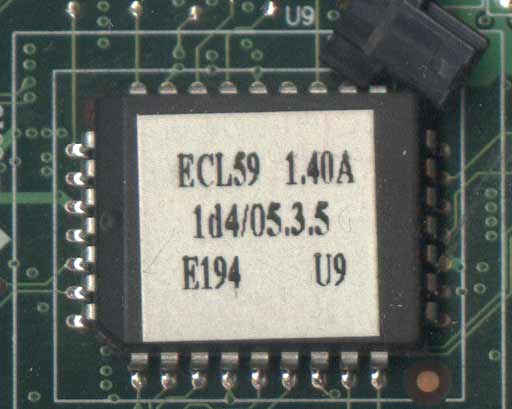 BIOS с наклейкой ECL59 1.40A в ноутбуке Acer прошивка