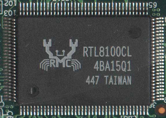 ноутбук сетевой контроллер RTL8100CL микросхема