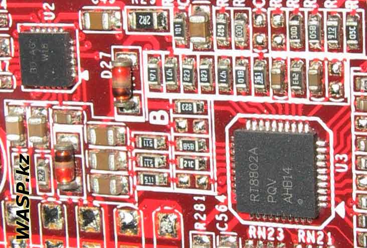 RT8802A ШИМ-контроллер на Colorful C.P31K Ver2.3