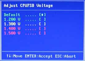 Adjust CPUFSB Voltage Colorful C.P35 X3