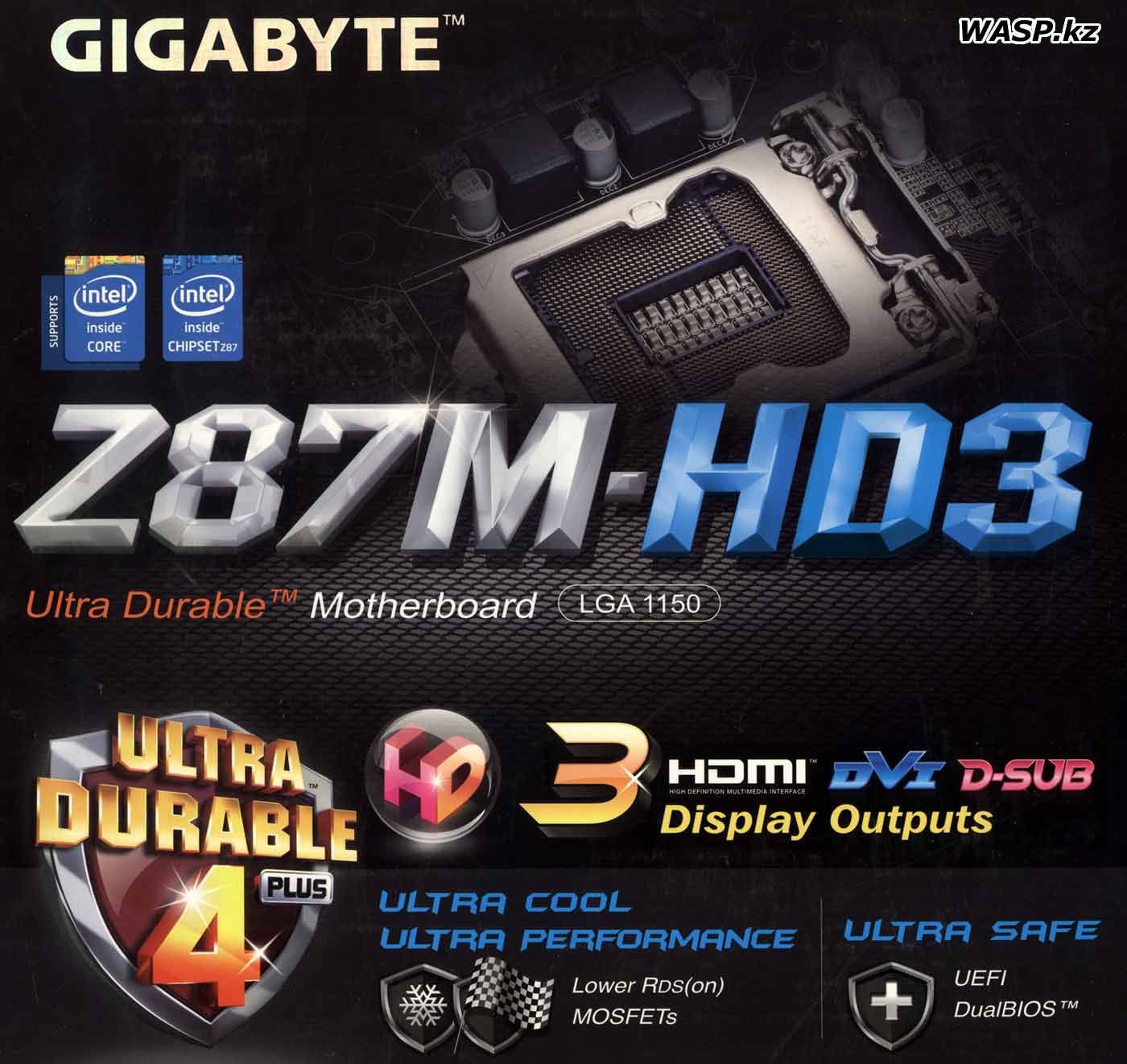 Gigabyte GA-Z87M-HD3 материнская плата под LGA1150