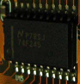 P78SJ 74F245 чип на Gigabyte GA-586STX