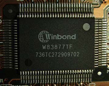 Winbond W83877TF микросхема Gigabyte GA-586STX