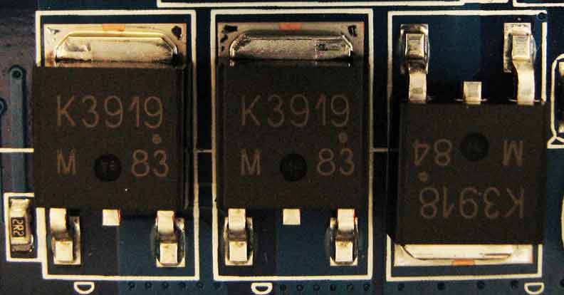 K3919 транзисторы MOSFET K3918 Gigabyte GA-P35-S3G