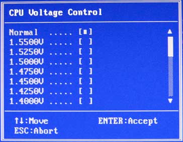 CPU Voltage Control Gigabyte GA-M57SLI-S4