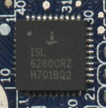 чип ISL 6260CRZ в ноутбуке DELL