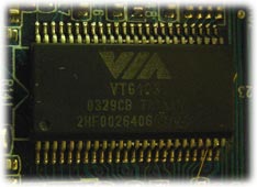 VIA 6103 микросхемы платы Shuttle AK39N V1.1