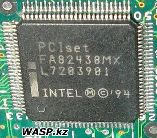 PCIset FA82438MX L7203901 микросхемы на плате ноутбука