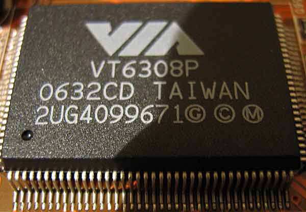 VIA VT6308P на Foxconn WinFast MCP61SM2MA-ERS2H