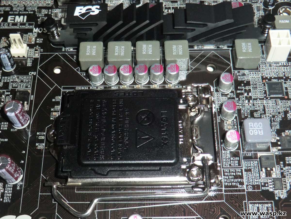 ECS Z77H2-A3 сокет 1155 и цепи питания процессора