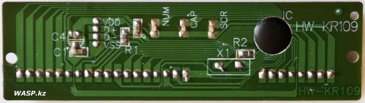 HW-KR109 плата электроники силиконовой клавиатуры