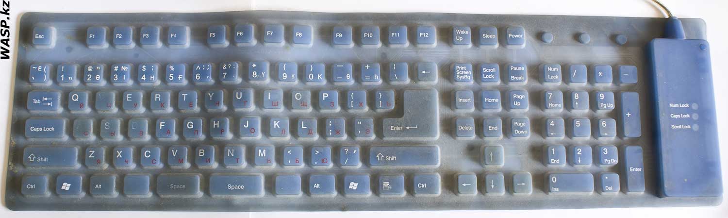 Haiwing HW-KR109 обзор резиновой клавиатуры