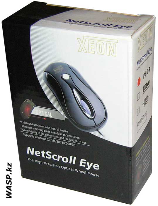 мышь оптическая офисная Xeon NetScroll Eye