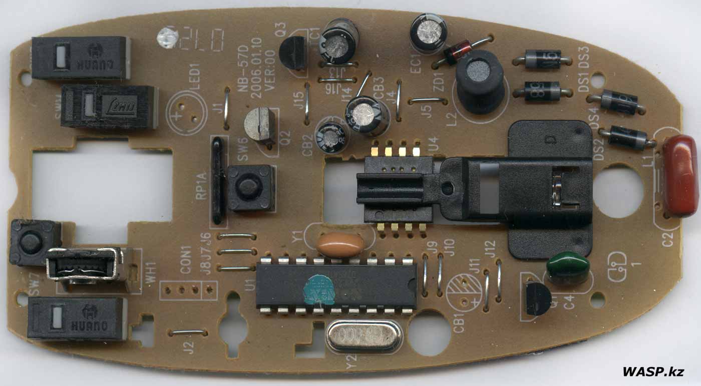 A4Tech NB-57D схема платы электроники мыши