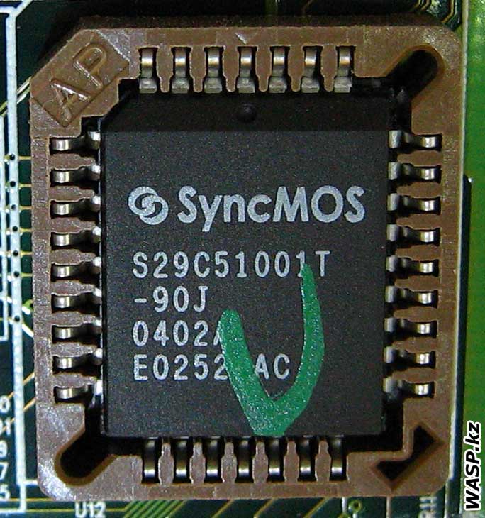 SyncMOS S29C51001T-90J чип флеш-памяти, БИОС