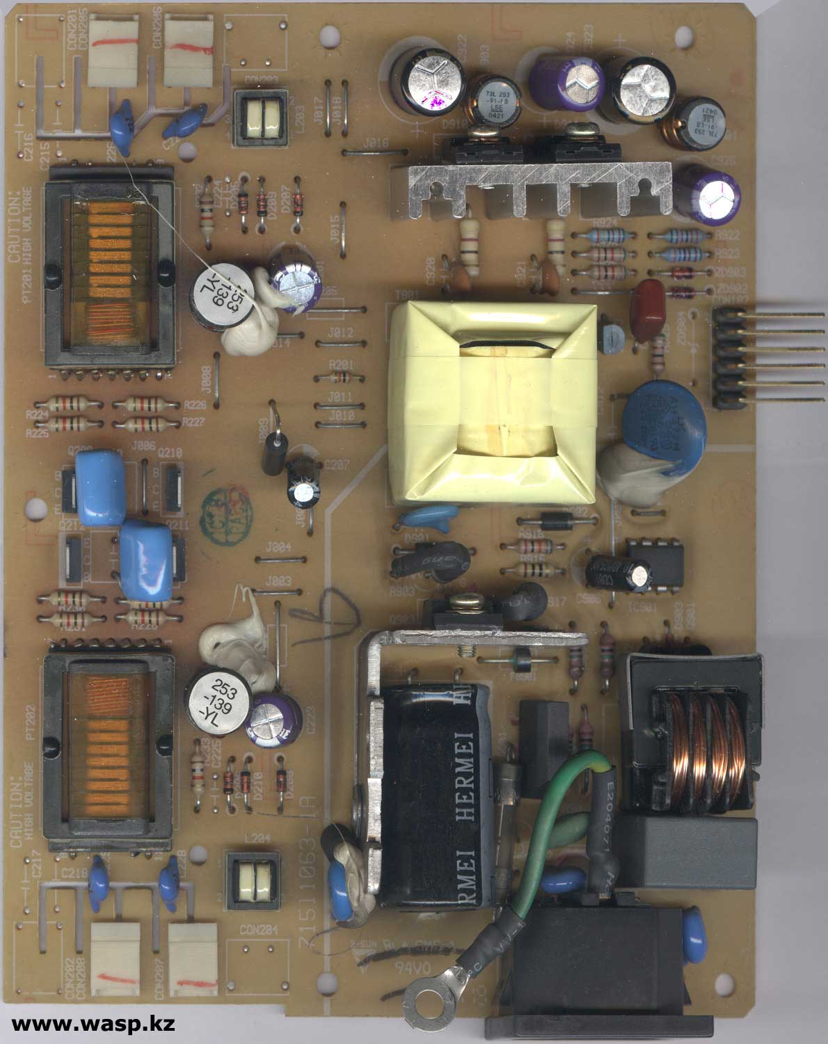 схема БП и инвертора 71511063-1A монитор Fujitsu Siemens B17-1