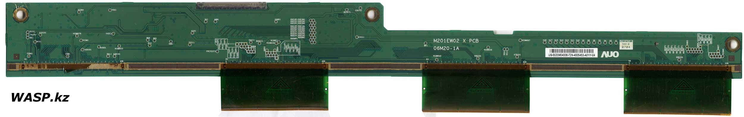 ремонт ЖК-матрицы M201EW02 X PCB 06M20-1A